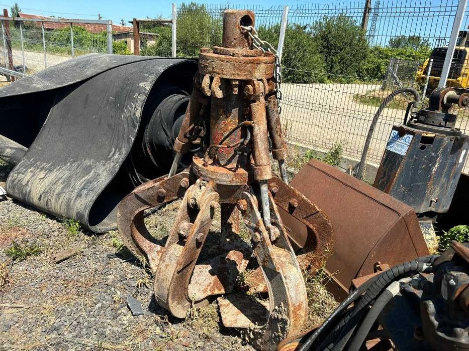 Graifer hidraulic pentru excavator | Fier vechi, deșeuri