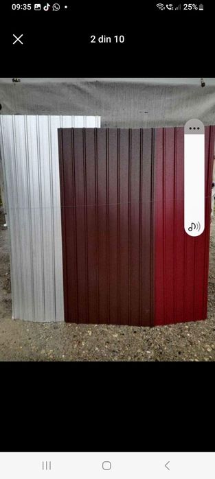 Vând tabla cutată zincata și color diferite grosimi