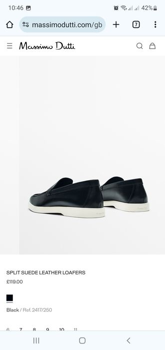 Лоферы Massimo Dutti