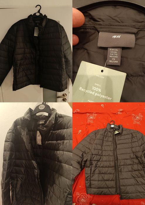 Geacă H&M, mărimea XXL, nouă cu etichetă, neagră
