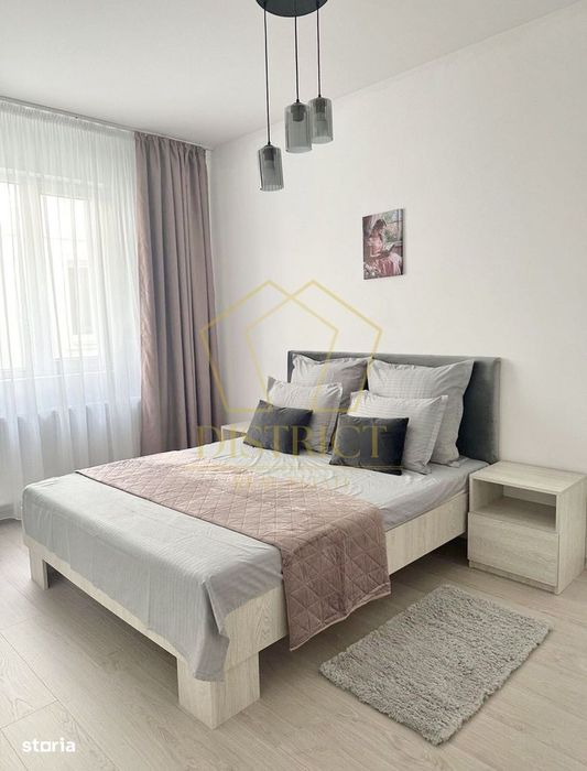 Apartament cu 2 camere mobilat, la etaj intermediar in Giroc la asfalt
