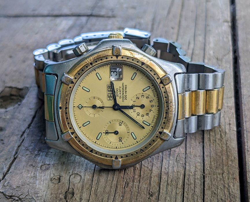Vintage Heuer 2000 quartz chronograph