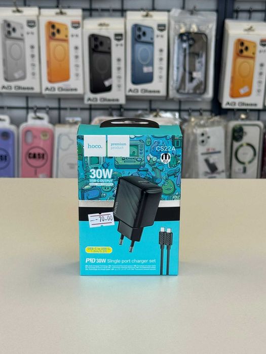 Incarcator Hoco cu Cablu USB C, Incarcare Rapida, 30W