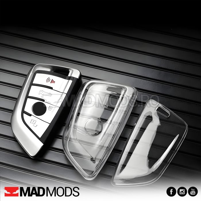 Husa transparenta slim protectie cheie BMW Seria 1 2 3 4 5 6 7 8 X i M