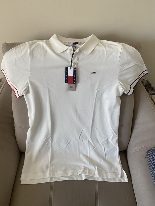Tricou Tommy Jeans,cu guler polo,nou cu eticheta