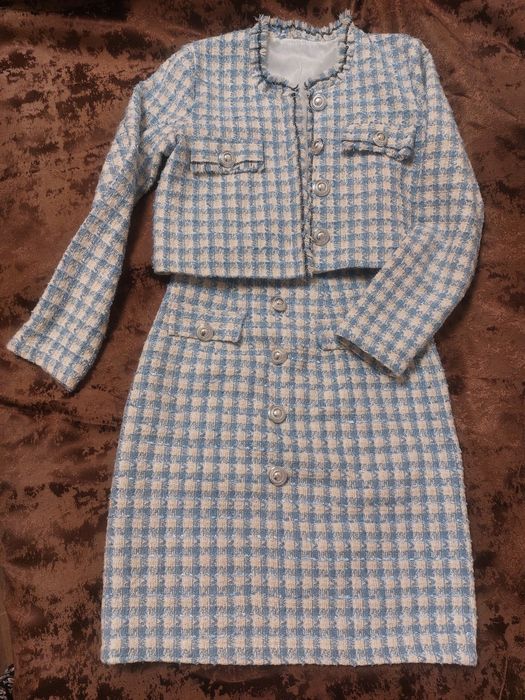 Твид жакет с юбкой