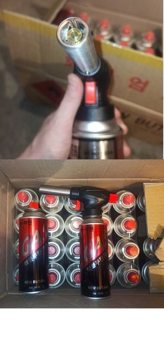 Газовая горелка зажигалка насадка на газ баллончик гарелка гас плитка