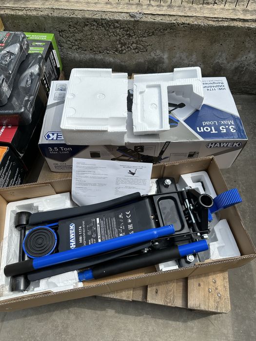 Нископрофилен крик с педал 3.5тона (75-510mm) HAWEK