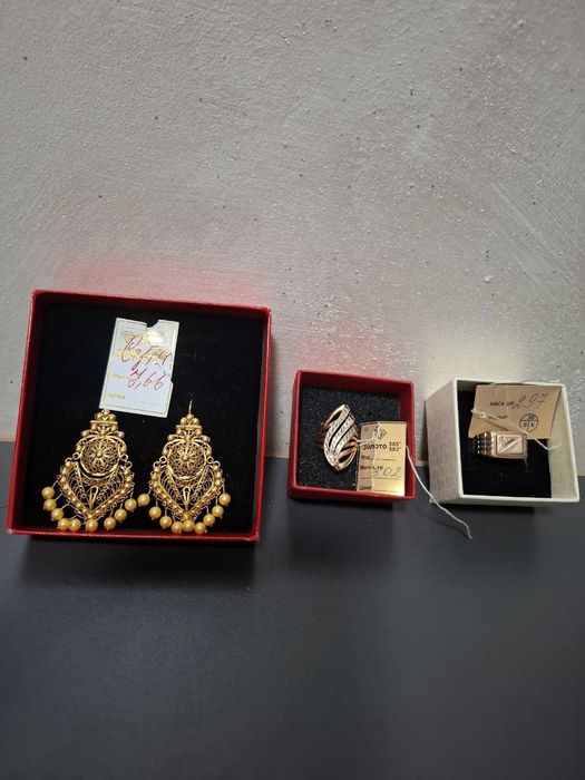 Серьги женские золотые