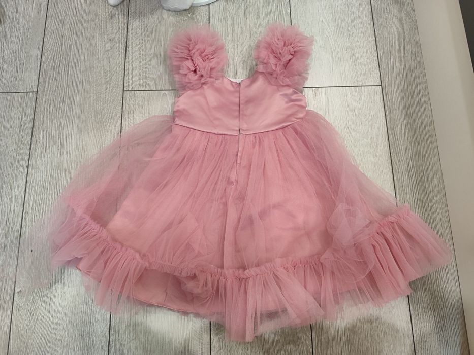 Рокля за момиче - Лила и розова