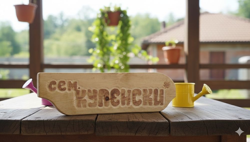 Изработка на дървени табели