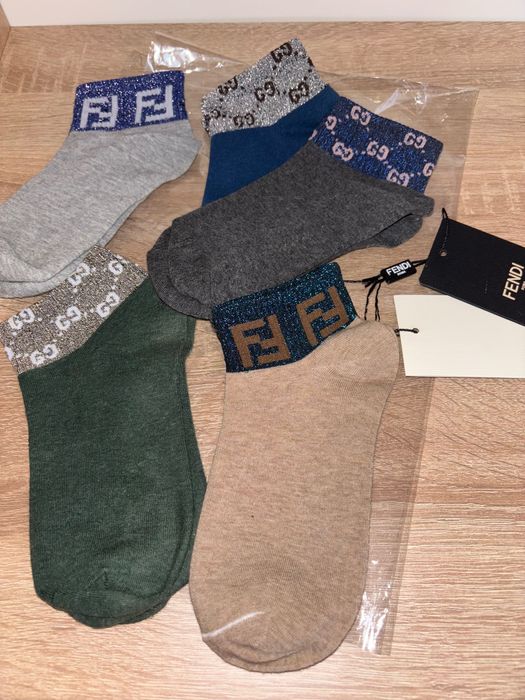 Set sosete fendi+ gucci (5 perechi)