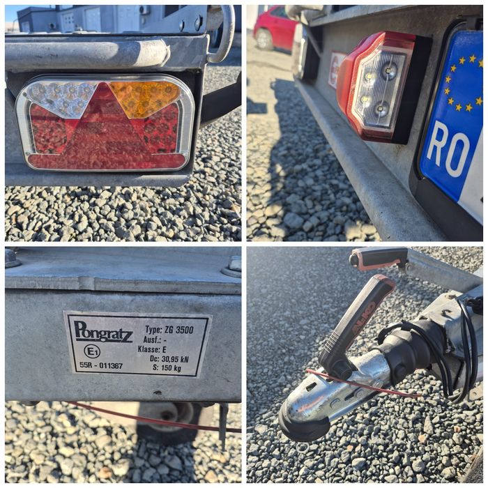 Trailer/Platforma Auto Rabatabil Pongratz - 09/2017 - Lungime 4m