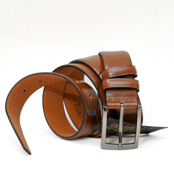 Мъжки колан от естествена кожа в кафяв цвят !