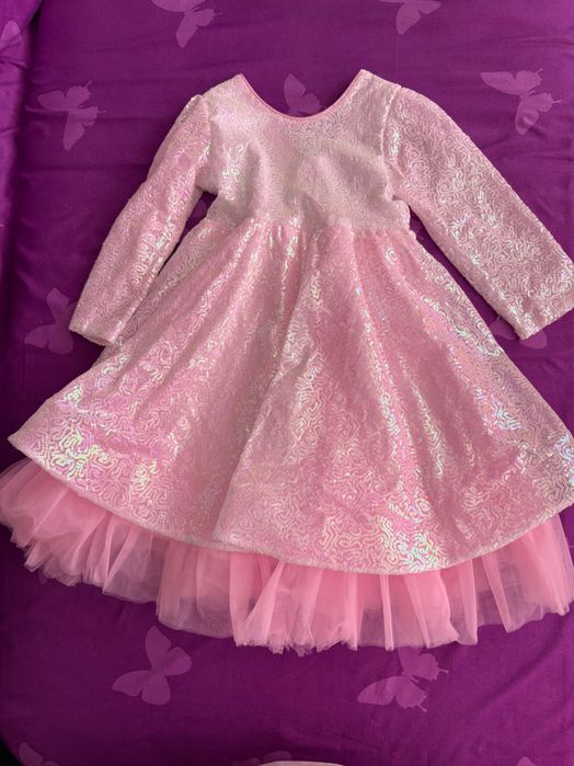 Официална Розова детска рокля