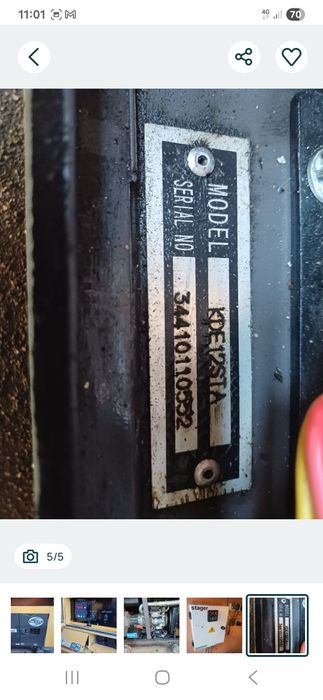 Generator diesel  monofazat  Kipor 12 STA cu automatizare