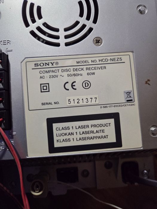 Combina muzicala Sony, cu CD,Casetă ,Radio