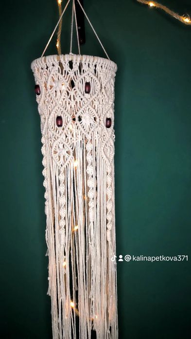 Пано лампион стил Бохо,макраме, еко