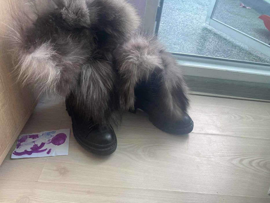 Боти естествена кожа Дарис