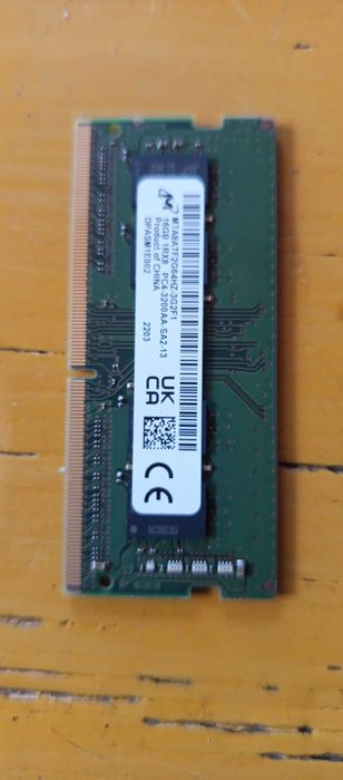 Vând 8GB DDR4 1.2V Laptop Micron 2600MHz Nou