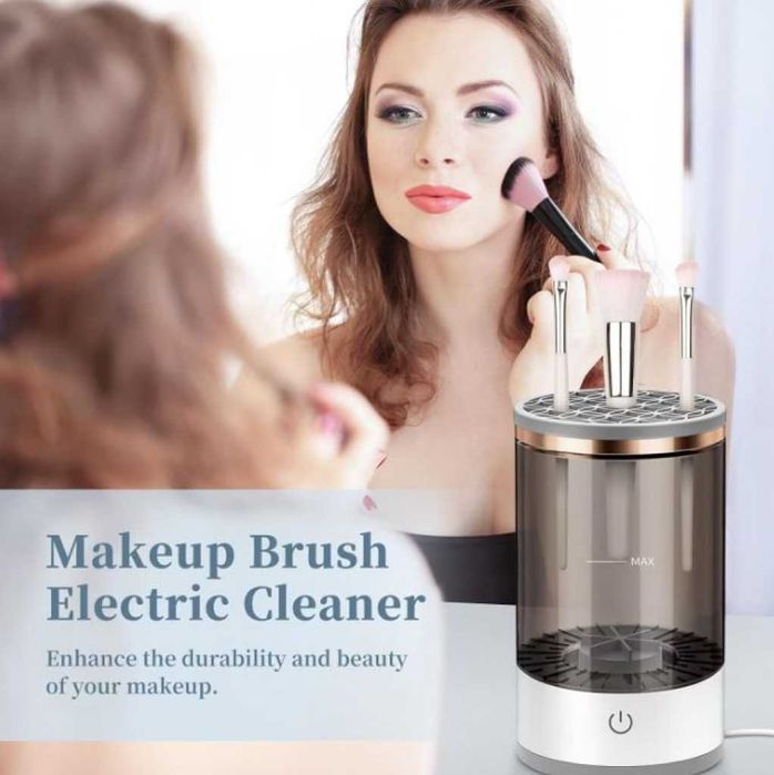 Електрическа машина-стерилизатор за почистване на четки за грим