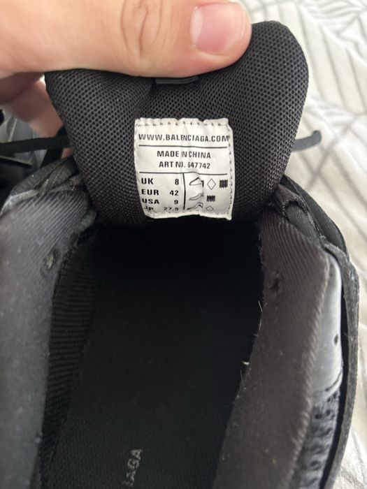 Balenciaga track triple black