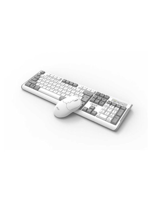 Клавиатура + Мышь Acer / OKBOAO / (White & Grey)  / Беспроводной /