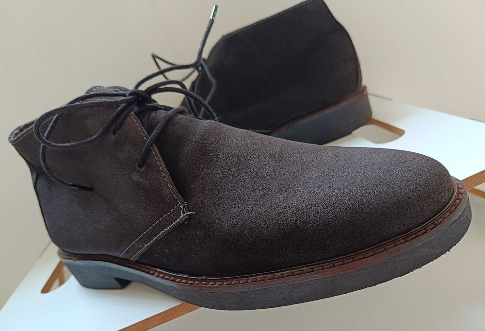 Ghete chukka desert 45 premium Vera Pelle Italy piele naturala moale