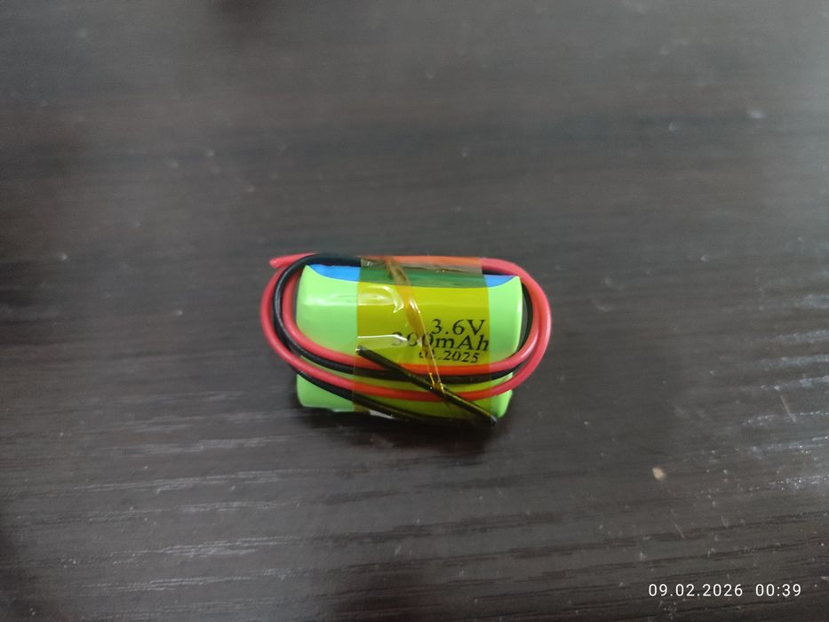 Аккумуляторная батарея 3.6V 300mAh.