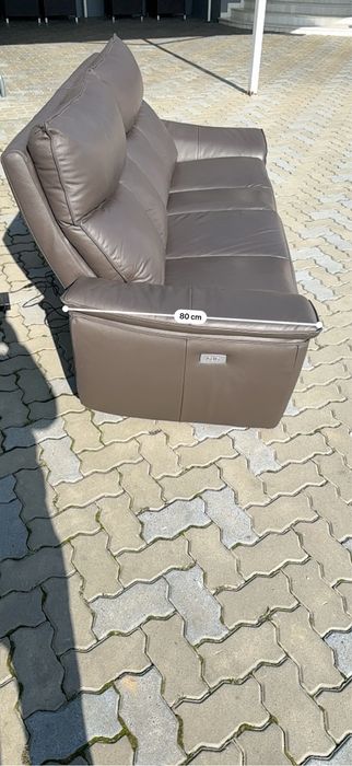 Canapea din piele natura electrica extensibila