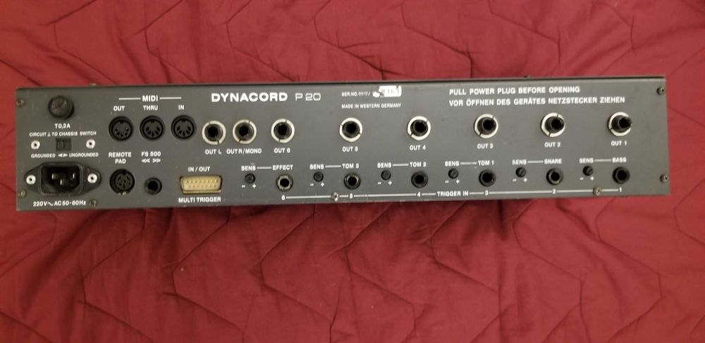 modul digital de tobe dynacord p20