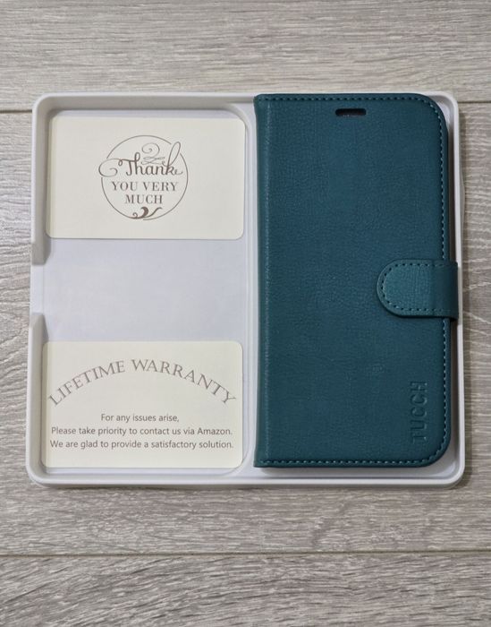 Husă TUCCH iPhone 16e 6.1" cu RFID blocker, suport kickstand