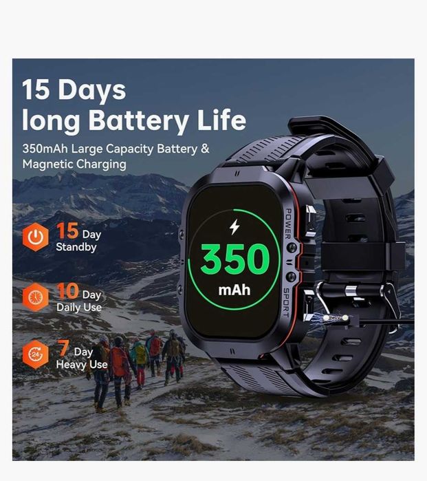 OUKITEL BT20 Military Smart Watch AMOLED