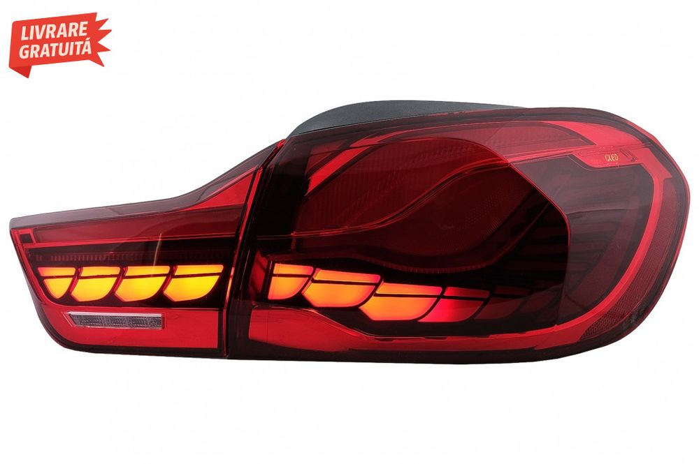 Stopuri OLED BMW Seria 4 F32 F33 F36 M4 F82 F83 (2013-03.2019) Rosu cu