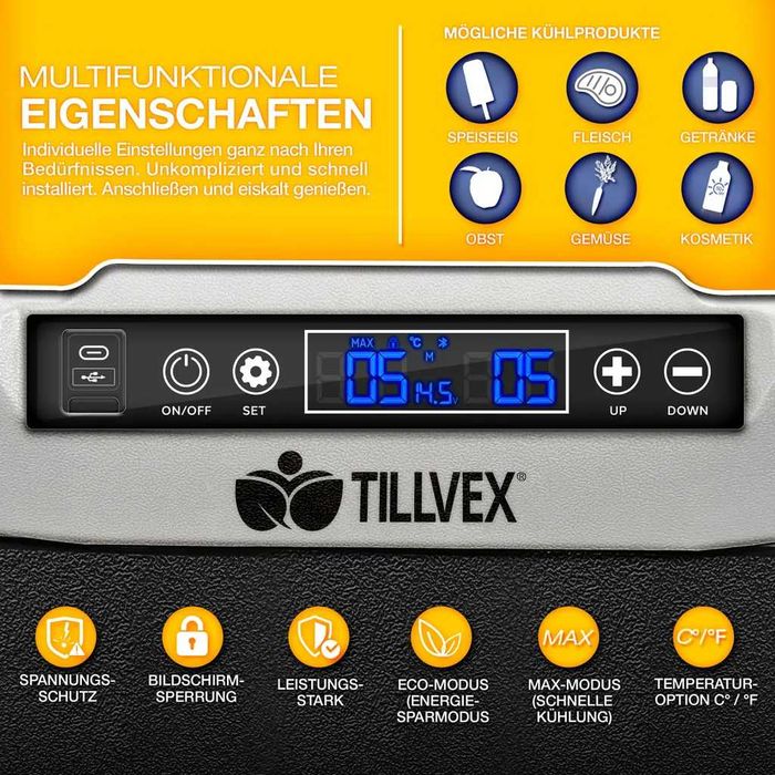 Електрическа хладилна чанта/кутия с компресор 40л