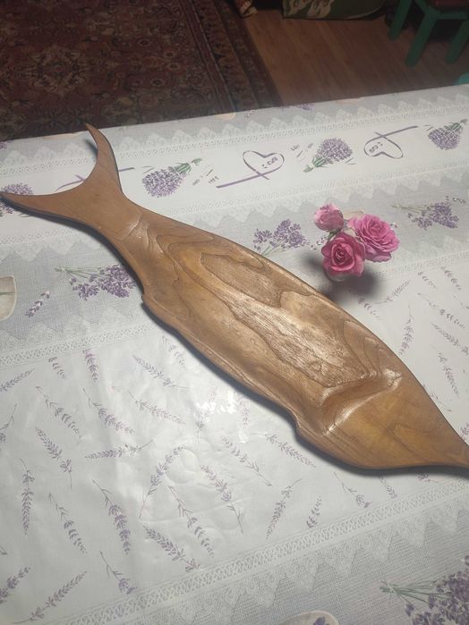 Деревянное панно Рыба