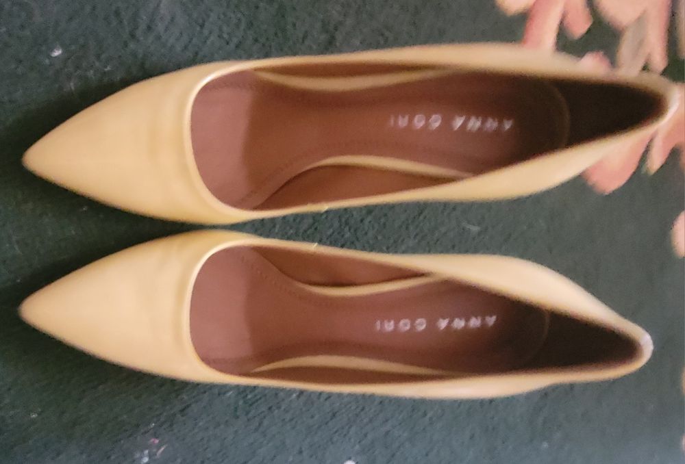 Pantofi stileto galben