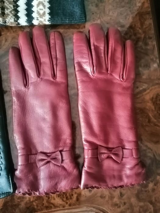 Перчатки кожаные