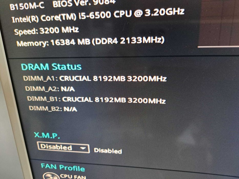 Kit 16Gb DDR4 Memorie RAM,  2 x 8GB 3200Mhz Micron Crucial CT8G4DFRA32A
