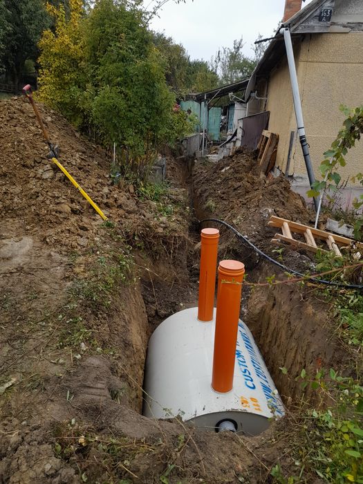 Montaj fose septice și canalizare
