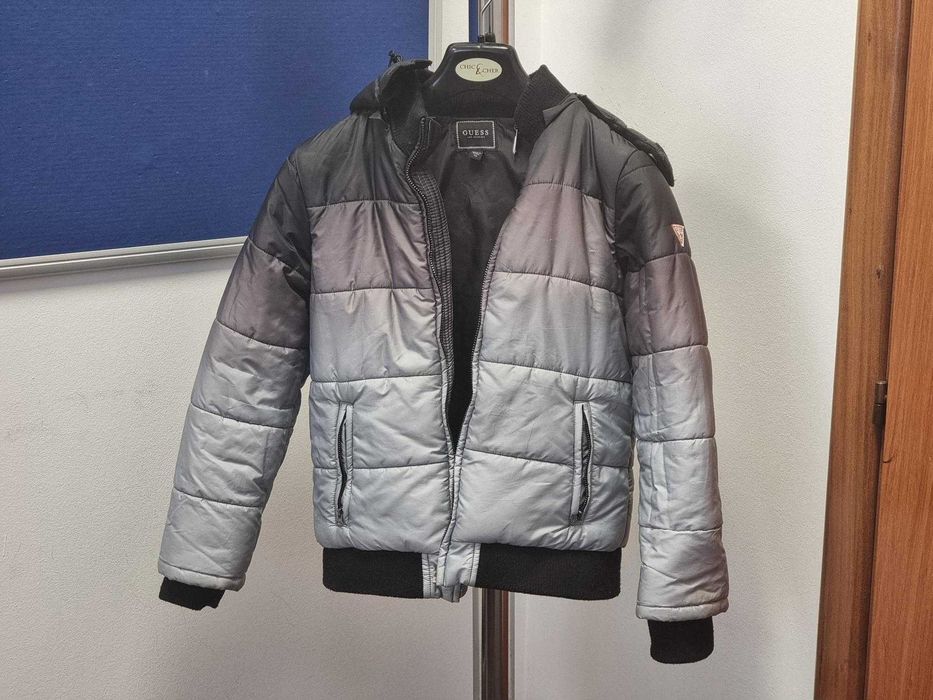 Geaca copii - GUESS KIDS unisex: vatelina si gluga detasabila-10 ani!