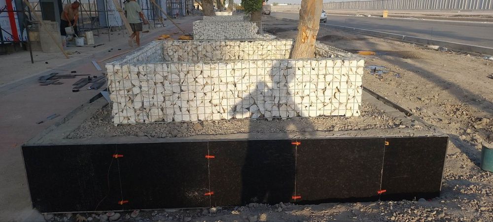 Белые камень для габион. От производителей