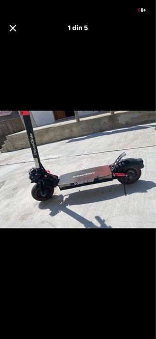 Vand trotineta electrica urban glide e cross pro bosst cu 2 motoare