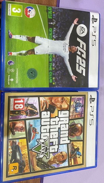Jocuri ps 5 GTA și Fc 25
