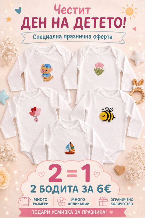 Бебешки дрешки за 1ви юни