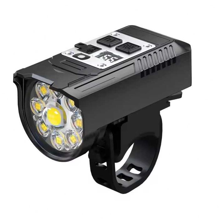 Фар за велосипед колело акумулаторен USB с 9 LED диода
