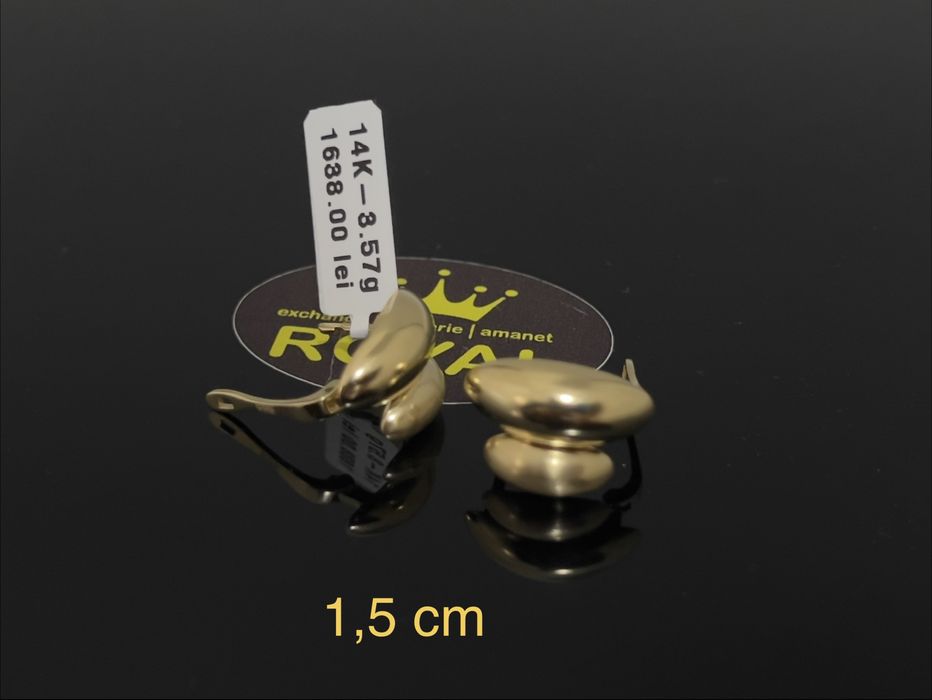 Bijuteria Royal CB: Cercei dama aur 14k 3,57gr