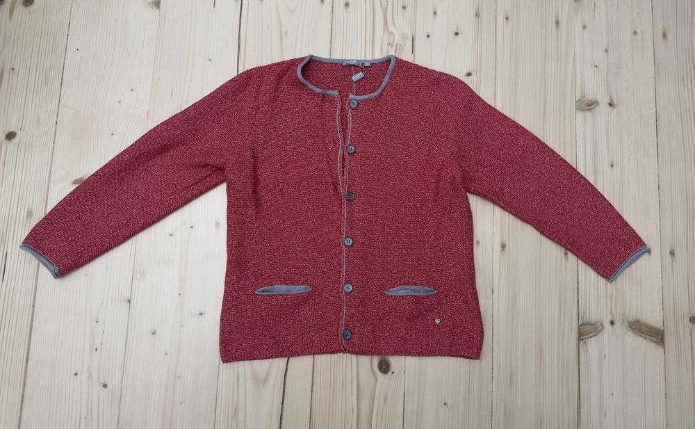 Cardigan Rabe 1920 Nou cu Etichetă – Jachetă Tricotată Cărămiziu / Roșu Mărimea 40