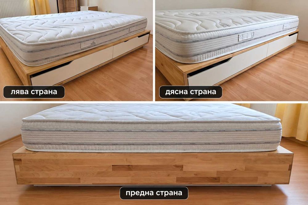 IKEA MANDAL 160x200 + матрак iSleep Duosense – отлично състояние