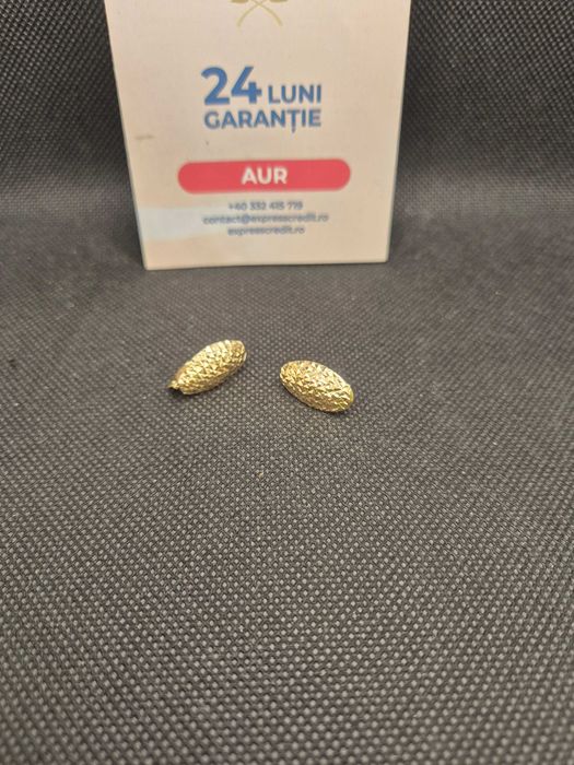Cercei aur 14K 1.46g (50173.2 Ag11 Piata Nicolina) Garantie 2 ani!